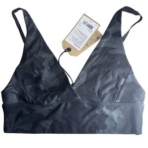 PrAna Sports Yoga Bra Women's Small Layna Brami Black Camo New with Tag
